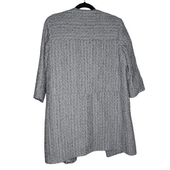 Les Ateliers De La Maille Tweed Lisa Blue White Coat Size 1 - Picture 2 of 6